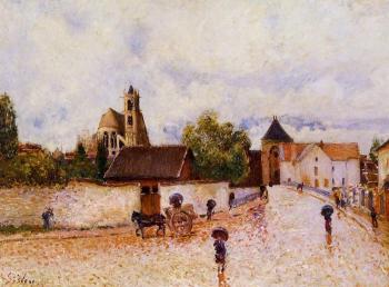 Alfred Sisley : Moret-sur-Loing, Rainy Weather